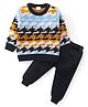 Babyhug Knit Full Sleeves Sweater Set with Aztec Design - Multicolour