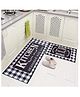 AAZEEM Kitchen Floor Mat & Runner with Anti Skid Backing - Set of 2