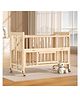 5 in 1 Foldable Baby Cot cum Bed with Storage - Light Brown