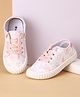 Cute Walk by Babyhug Lace Ups Casual Shoes Floral Print - Pink