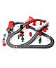 Ralleyz Battery Operated Passenger Train Set  with Magnetic Tracks - 80 Pieces