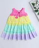 The Magic Wand Sleeveless Tie Dye Tiered Dress -  Multi
