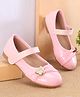 Cute Walk By Babyhug Ballerinas With Velcro Closure & Butterfly Applique - Pink