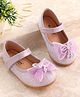Cute Walk by Babyhug Ballerina with Velcro Closure & Bow Applique - Purple
