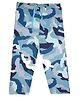 F&S Cotton Spandex Abstract Printed Pant - Blue