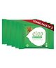 Clea Khus and Eucalyptus Refreshing Face Wipes - 8 Wipes per Pack (Pack of 5)