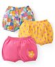 Babyhug 100% Cotton Knit Above Knee Length Bloomer Floral Print  Pack of 3 - Multicolour