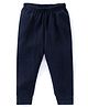 Babyhug Full Length Solid Color Thermal Pant- Navy Blue