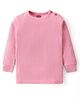 Babyhug Full Sleeves Solid Color Pullover Thermal Vest - Pink
