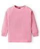 Babyhug Full Sleeves Solid Color Pullover Thermal Vest - Pink