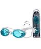 Viva Swimming Cross Two Piece Senior Goggle Adjustable Double Strap Swimming Goggle for Men, Women, Water Proof, Air Tight, Two Piece Goggle for Swimming