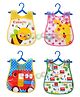 JARS Collections Sleeveless Waterproof Printed Apron Bib Pack of 4  Multicolour