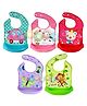 JARS Collections Sleeveless Waterproof Printed Apron Bib Pack of 5  Multicolour