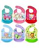 JARS Collections Sleeveless Waterproof Printed Apron Bib Pack of 6  Multicolour