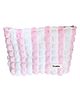 House of Quirk Makeup Bag Cute Makeup Bag Small Cosmetic Pouch Aesthetic Stuff Puffy Preppy Makeup Bag (White/Pink)
