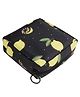 House of Quirk Sanitary Napkin Storage Bag, Menstrual Pad Bag with Zipper, Napkin Storage for Purse, First Period Kit for Teens Girls, Storing Sanitary Pads for Women (Black Lemon)