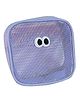 House of Quirk Cute Eye Mesh Cosmetic Bags, Makeup Bags Travel Makeup Organization Case, Makeup Brush Lipstick Case Storage Toiletry Bags (Purple)