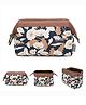 House of Quirk 8 Cms Toiletry Kit Women Jewelry Organizer Electronics Accessories Hard Drive Carry Case Portable - Brown Daisy
