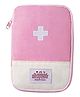 House of Quirk First Aid Bag,Empty First Aid Pouch,Mini Portable Medical Bag for Outdoor Camping Hiking Travel Emergency,Multifunction Emergency Medicine Storage (Pink)