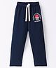 Lazy Bones Sinker Full Length Track Pant with Text Print - Blue