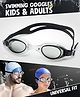Fiddlerz Anti Fog Swimming Goggles with UV Protection & Adjustable Strap Black color Age 3 and Above