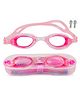 Fiddlerz Anti Fog Swimming Goggles with UV Protection & Adjustable Strap Pink color Age 3 and Above