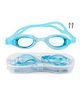 Fiddlerz Anti Fog Swimming Goggles with UV Protection & Adjustable Strap Blue color Age 3 and Above
