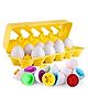 Dr Dad Matching Eggs Educational Sorting Toys Learn About Numbers & Colors - Multicolour