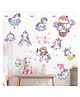 Jaamso Royals Cartoon Girls and Horses Kids Room Decor Wall Sticker