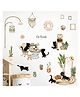 Jaamso Royals Black Cat Family Kids Room Decor Wall Sticker