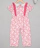Budding Bees Cap Sleeves Floral Printed Jumpsuit - Pink