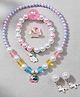 SYGA Pack of 5 Jewelry Set Flower Pearl Design - Multicolor