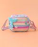 Babyhug Sling Bag with Starfish Applique & Sequin Detailing -Blue
