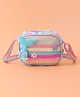 Babyhug Sling Bag with Starfish Applique & Sequin Detailing -Blue