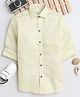 BAATCHEET Full Sleeves Dots Printed Shirt - Lemon Yellow