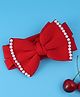 Babyhug Free Size Headband with Bow Applique - Pink
