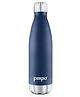 PEXPO Electro 24 Hrs Hot & Cold ISI Certified Flask | Stainless Steel Water Bottle - 500ml Denim Blue | Thermoflask | Office Bottle | Workout | Travelling | Home | Adults & Kids