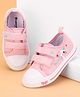 Cute Walk by Babyhug Casual Shoes With Velcro Closure and Swan Embroidery - Pink