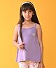 Anthrilo Sleeveless Heart Detailed Strappy Top - Purple