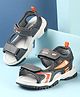 Cute Walk by Babyhug Slip On Sandals with Velcro Closure - Grey