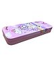 SVE Metal Unicorn Themed Double Layer Pencil Box Case, Metal Stationery Organizer for Kids - Pink