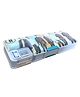 SVE BTS Themed Magnetic Pencil Case with Sharpener for Kids, Stationary Organizer Pencil Box for Kids - Blue