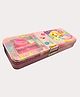 SVE Mermaid Metal Pencil Box Case with Pencil, Eraser, Sharpener Stationery Set  Double Layer Pencil Case Stationary Organizer for Kids - Pink