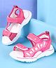 Cute Walk by Babyhug Slip On Sandals with Velcro Closure - Fuchsia