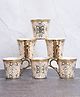Femora Ethnic Desert Sand Gold Ceramic Tea and Coffee Mugs
