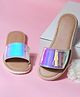 Aria+Nica Shimmered Flats - Silver & Blue
