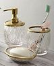 De Maison Decor Olivia Daimond Crystal Cut bathroom set in gold