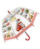 Babymoon Car Designer Transparent Automatic  Umbrella - Red