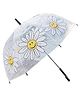 Babymoon Sunflower Designer Transparent Automatic  Umbrella - Yellow