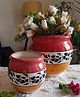 Niyara Multicolor Designer Handmade Handi Combo Ceramic planters Pot